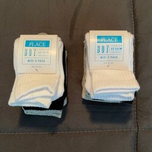 NEW toddler boy socks midi 3 pack